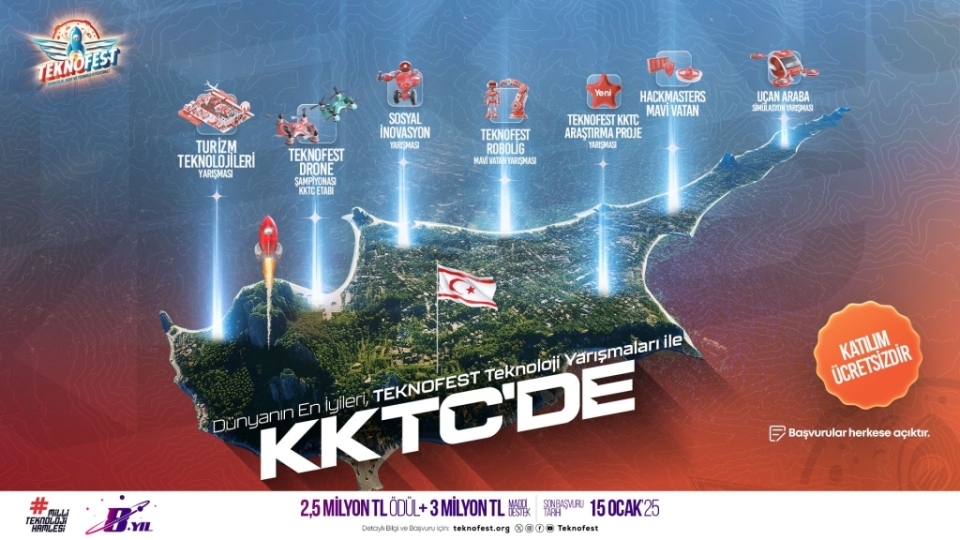 TEKNOFEST KKTC Teknoloji Yarışmaları İçin Başvurular Başladı