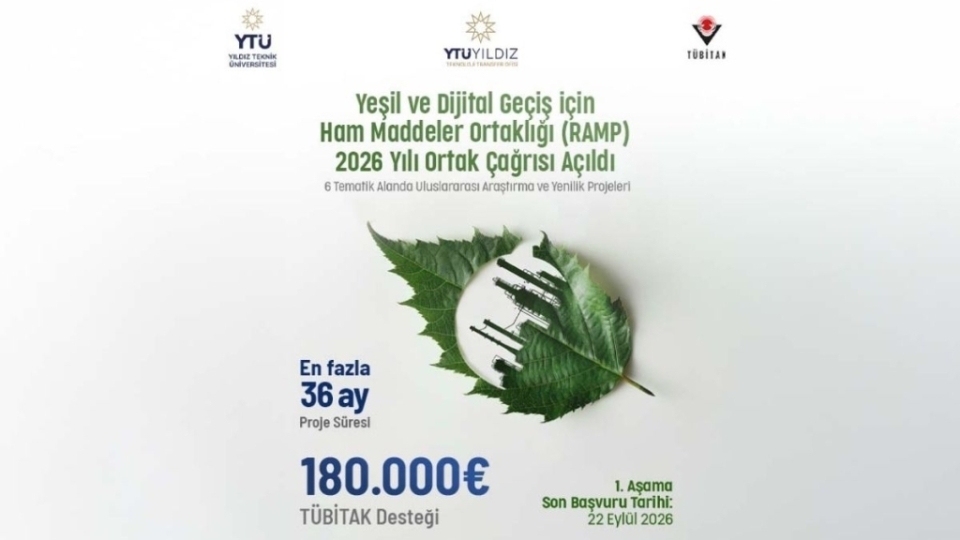 Yeşil ve Dijital Dönüşüm İçin Ham Madde Ortaklığı (RAMP) 2026 Ortak Çağrısı başvuruya açıldı
